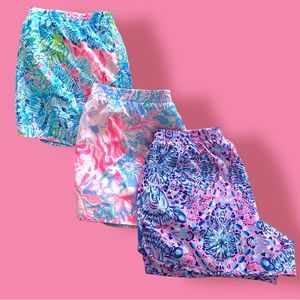 Bundle of 3 / Lilly Pulitzer Luxletic 4” Trail Shorts Size Large
